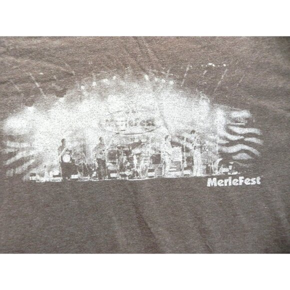 Merlefest Shirt Adult Medium Merle Haggard Concert Music Moments Memories Mens - Picture 2 of 7